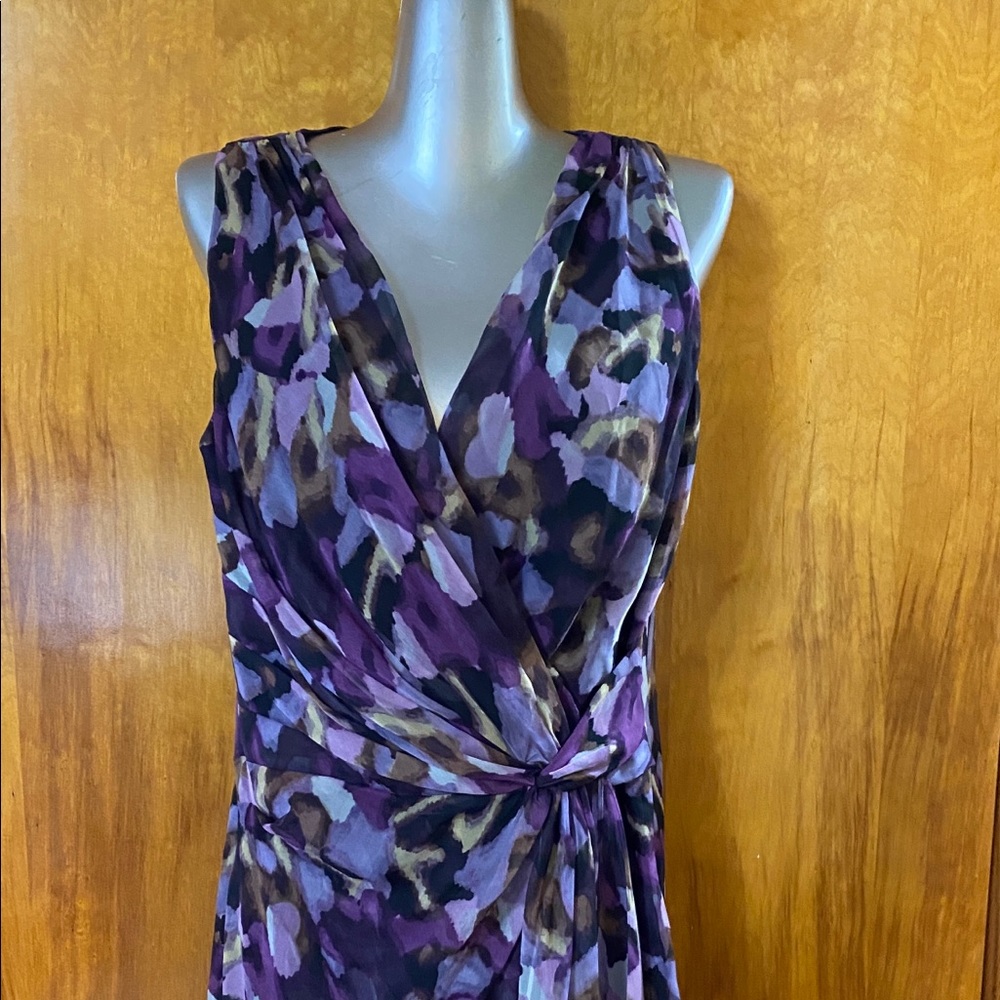 Lauren Ralph Lauren Faux Wrap Dress Gorgeous Purples